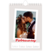 A5 Photo Calendar — Signed in crimson [February]