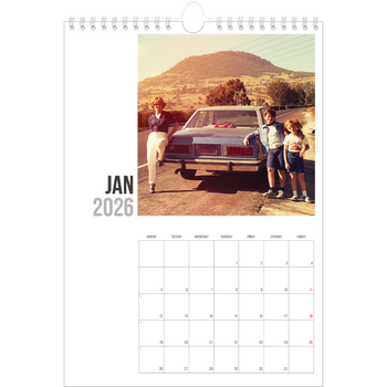A4 Photo Calendar — Abbreviated text