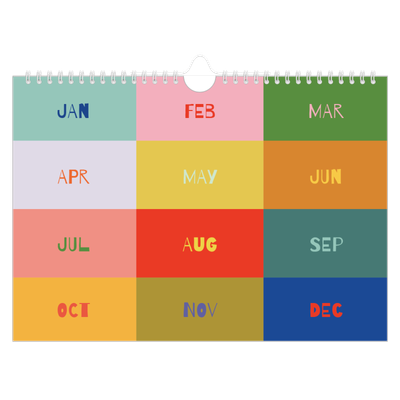 A4 Landscape Photo Calendar — Fun colourful you [cover]
