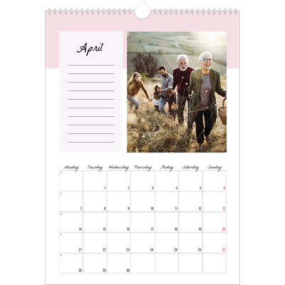 A3 photo calendars — List Calendar [April]