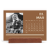 Easel Desk Calendar Landscape  — Contemporary bold [March]