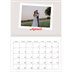 A4 Double Photo Calendar — Signed in crimson [April]