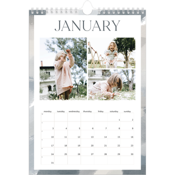 A4 Photo Calendar — Paintbrush effect