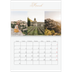 A4 Double Photo Calendar — Gold script banner [March]