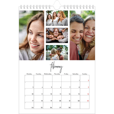 A4 Photo Calendar — Photo arrangements [February]