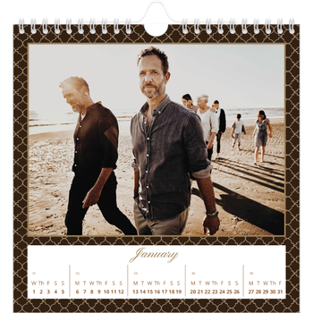Square Photo Calendar — Vintage monochrome