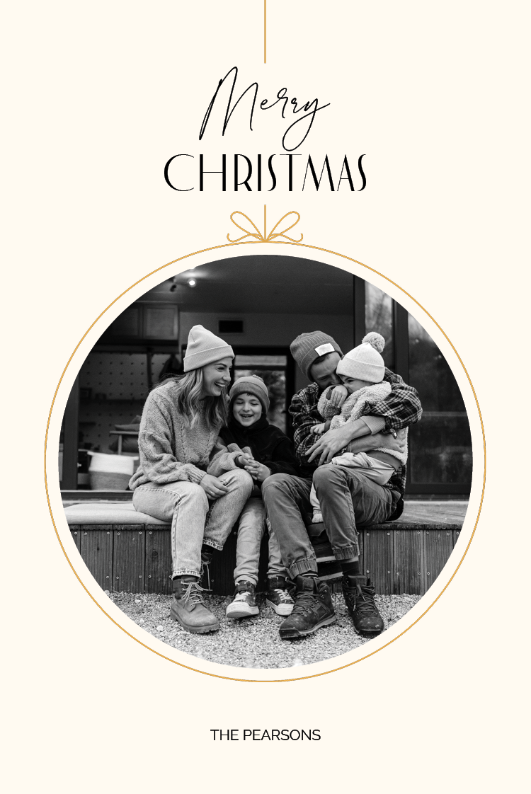 Cards — Modern monochrome bauble