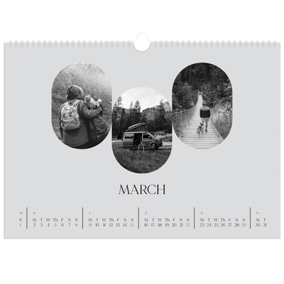 A3 Photo Calendar — Open road [March]