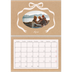 A4 Double Photo Calendar — Kraft and bow [April]