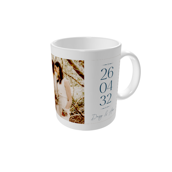 Personalised mugs — Slate and serifs