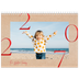 A4 Double Photo Calendar — Pops of red [cover]