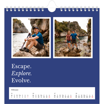 Square calendars  — Editorial Earth [February]