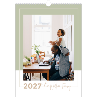 A3 Family Planner — Earthy frames Planner - Family of 5 [cover]