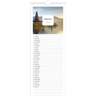 Slim Calendar  — Full story [February]