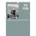 A4 Photo Calendar — Contemporary bold [February]
