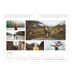 A5 Landscape Photo Calendar — Scribble text [January]