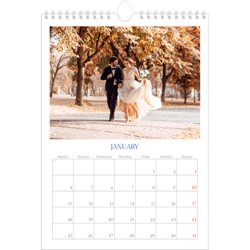 A4 Photo Calendar — Cobalt classic