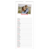 Slim Calendar  — Signed in crimson [January]