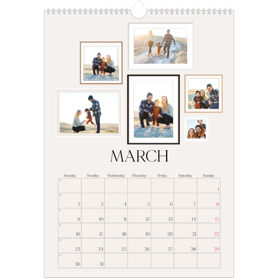 A3 photo calendars — Wall photo gallery [March]