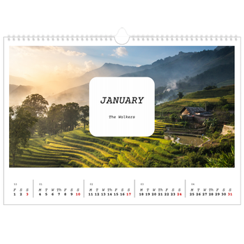 A3 Landscape Photo Calendar — Full story