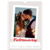 A3 photo calendars — Signed in crimson [February]