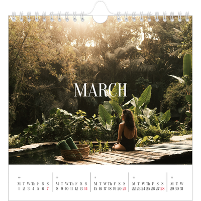 Square calendars  — Endless escape [March]