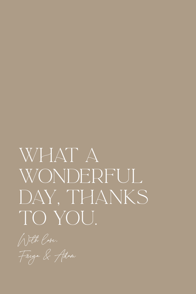 Thank you cards — Elegant type