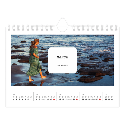 A5 Landscape Photo Calendar — Full story [March]