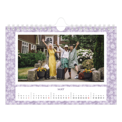 A5 Landscape Photo Calendar — Full bloom [cover]