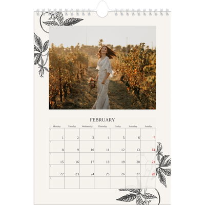 A4 Photo Calendar — Ink & ivy [February]