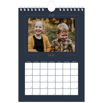 A5 Photo Calendar — Prussian blue [cover]