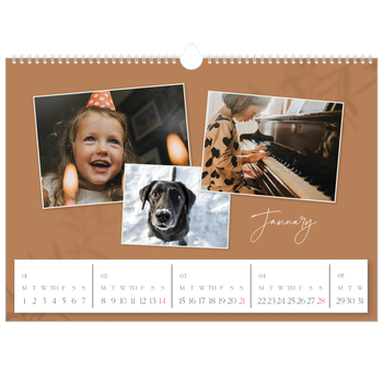 A3 Landscape Photo Calendar — Down to earth
