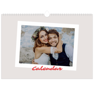 A3 Photo Calendar — Signed in crimson [cover]
