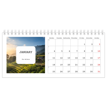 Desk Photo Calendar — Full story