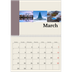 A4 Double Photo Calendar — Sights of the world [March]