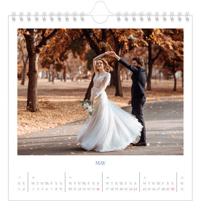 Square calendars  — Cobalt classic [May]