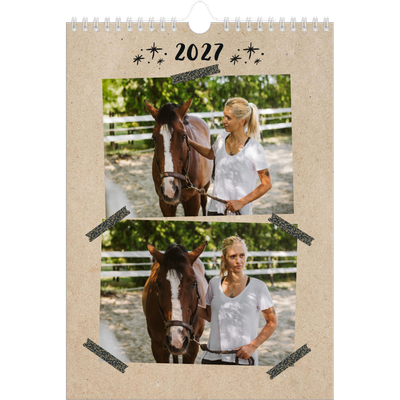 A4 Photo Calendar — Craft tape [cover]