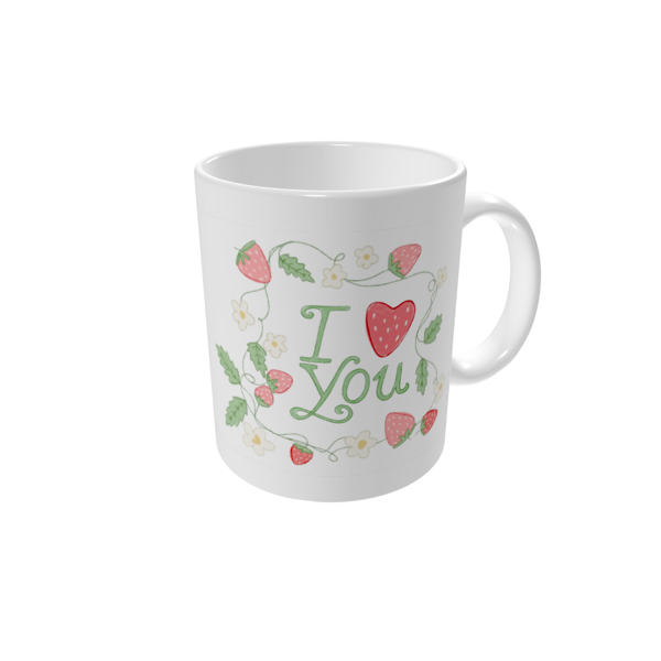 Personalised mugs — Sweet strawberries