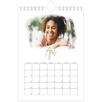 A5 Photo Calendar — Photo effects [April]