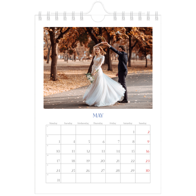 A5 Photo Calendar — Cobalt classic [May]