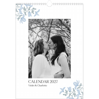 A3 photo calendars — Elegant floral [cover]