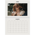 A4 Double Photo Calendar — Simple ivory [March]