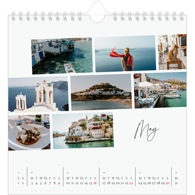 Square calendars  — City break [May]