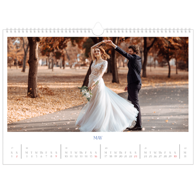 A3 Photo Calendar — Cobalt classic [May]