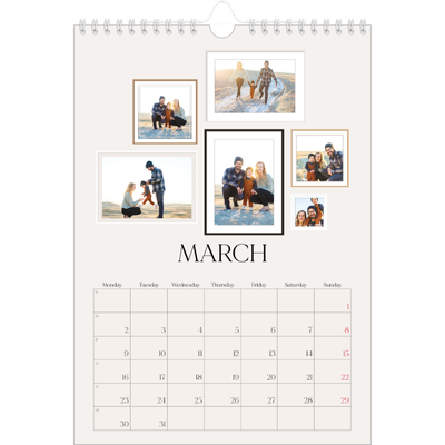 A4 Photo Calendar — Wall photo gallery [March]