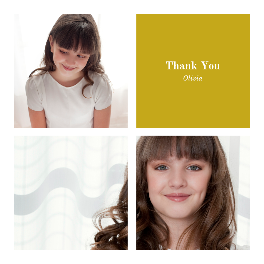 Thank you cards — Grid collage