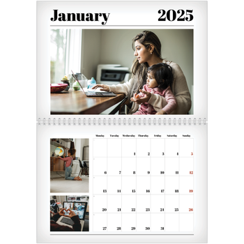 A4 Double Photo Calendar — Hot off the press