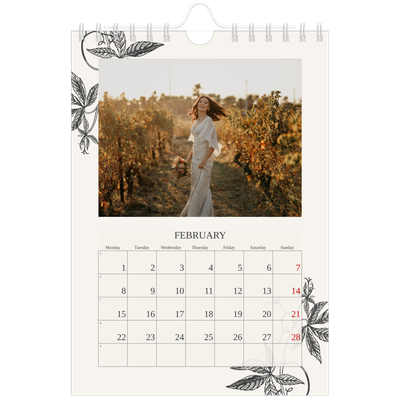 A5 Photo Calendar — Ink & ivy [February]