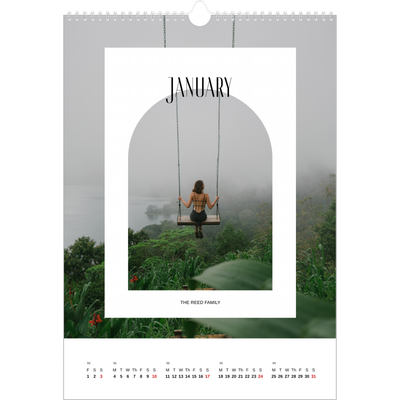A3 photo calendars — The open arch [January]