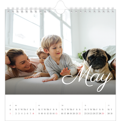 Square calendars  — Handwritten month [cover]